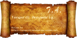 Tengerdi Annamária névjegykártya