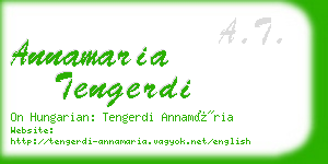 annamaria tengerdi business card
